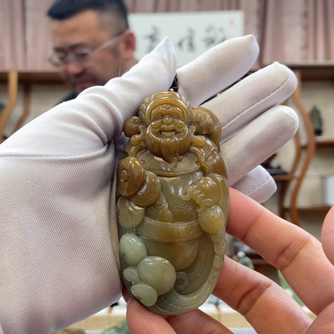 和田玉手把未镶嵌支*敏
