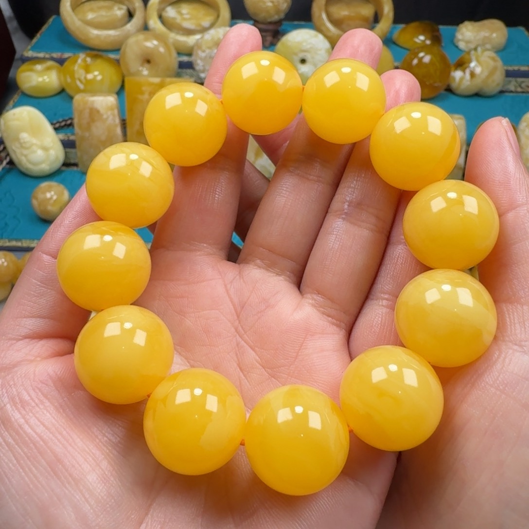 琥珀手链未镶嵌蜜蜡
