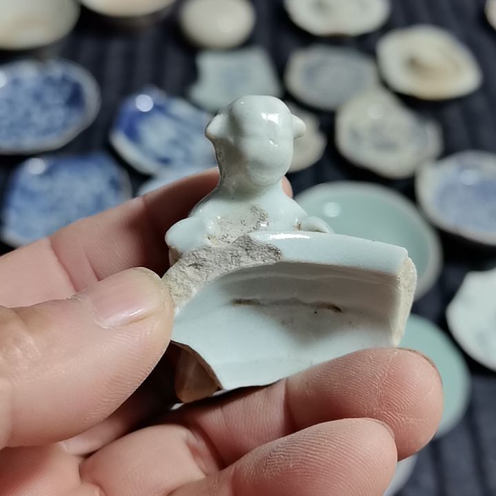 瓷片青花影青杯垫标夲