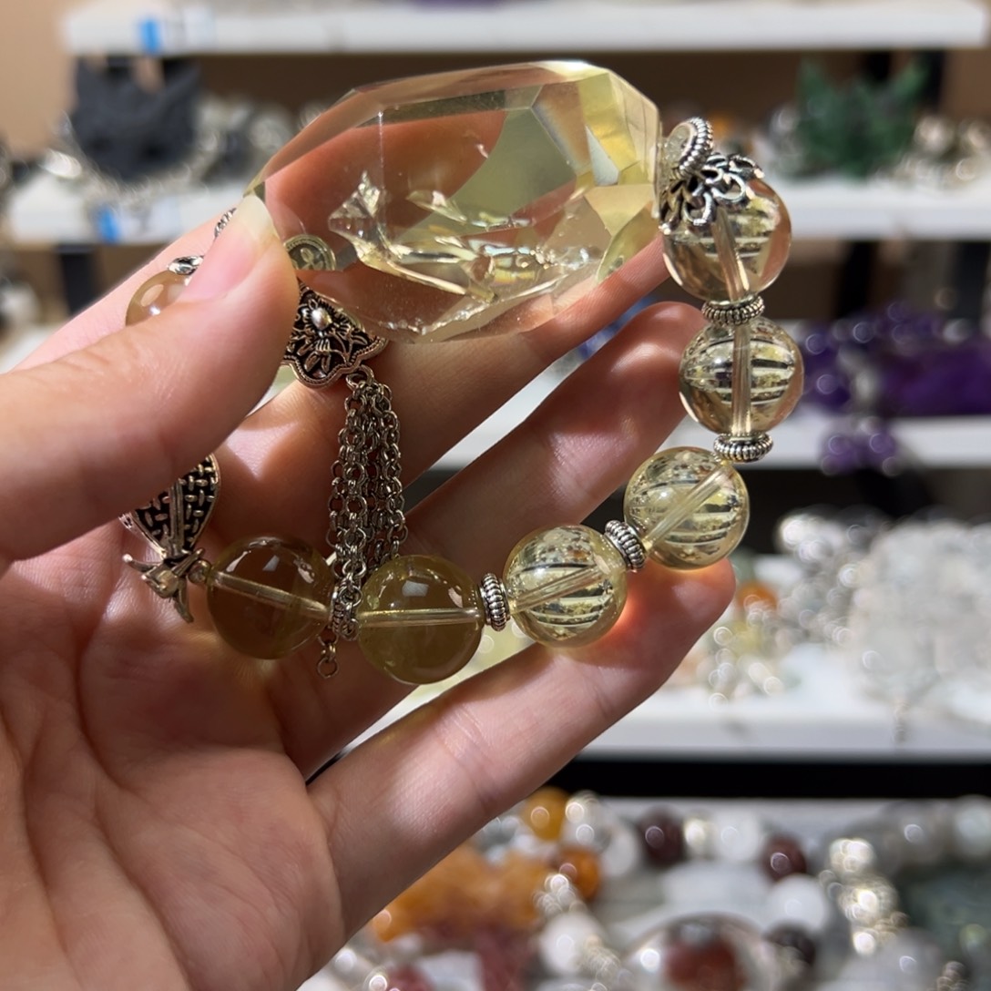 水晶手链合金一*海手串