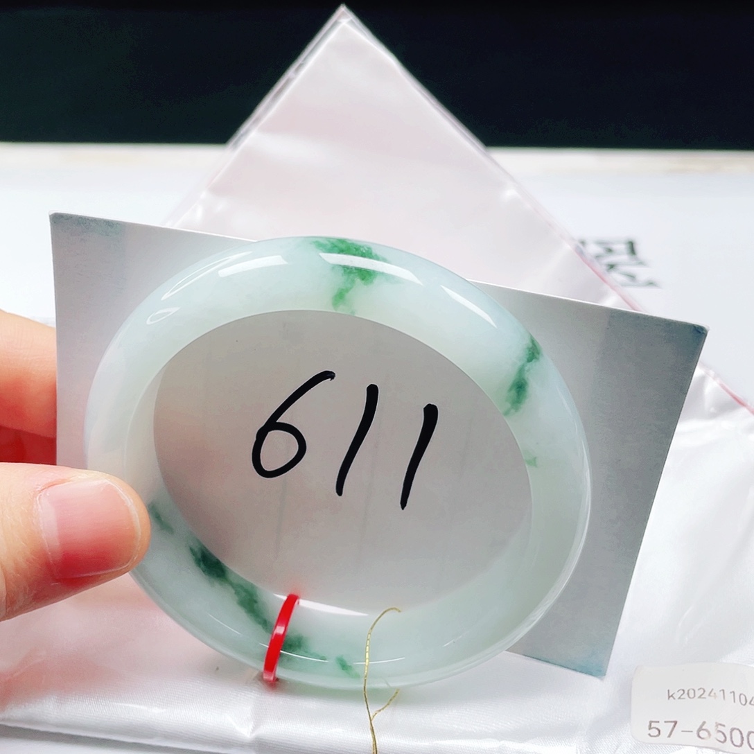 翡翠未镶嵌手镯57➕圈口