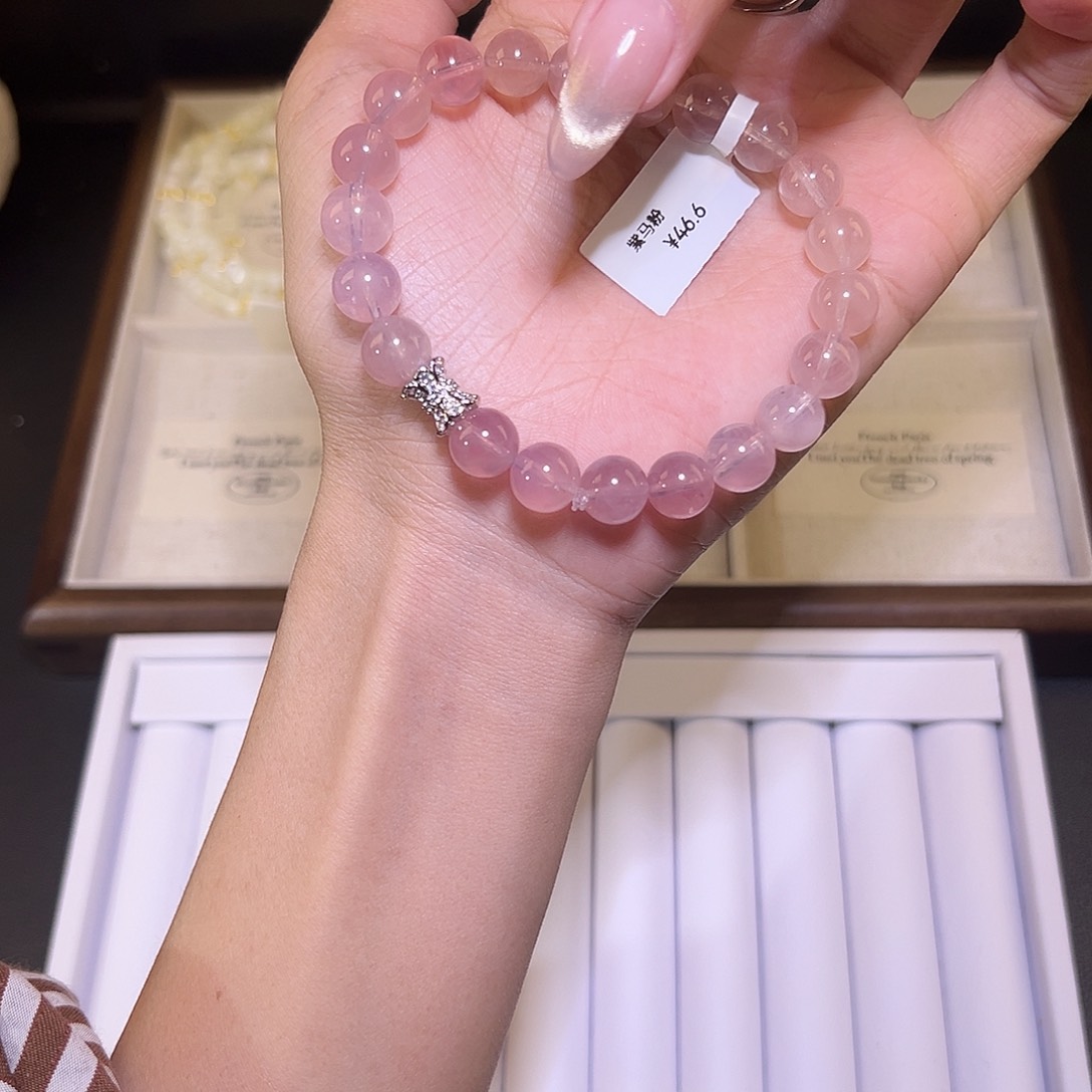 水晶手链未镶嵌蝴****648小时鉴赏