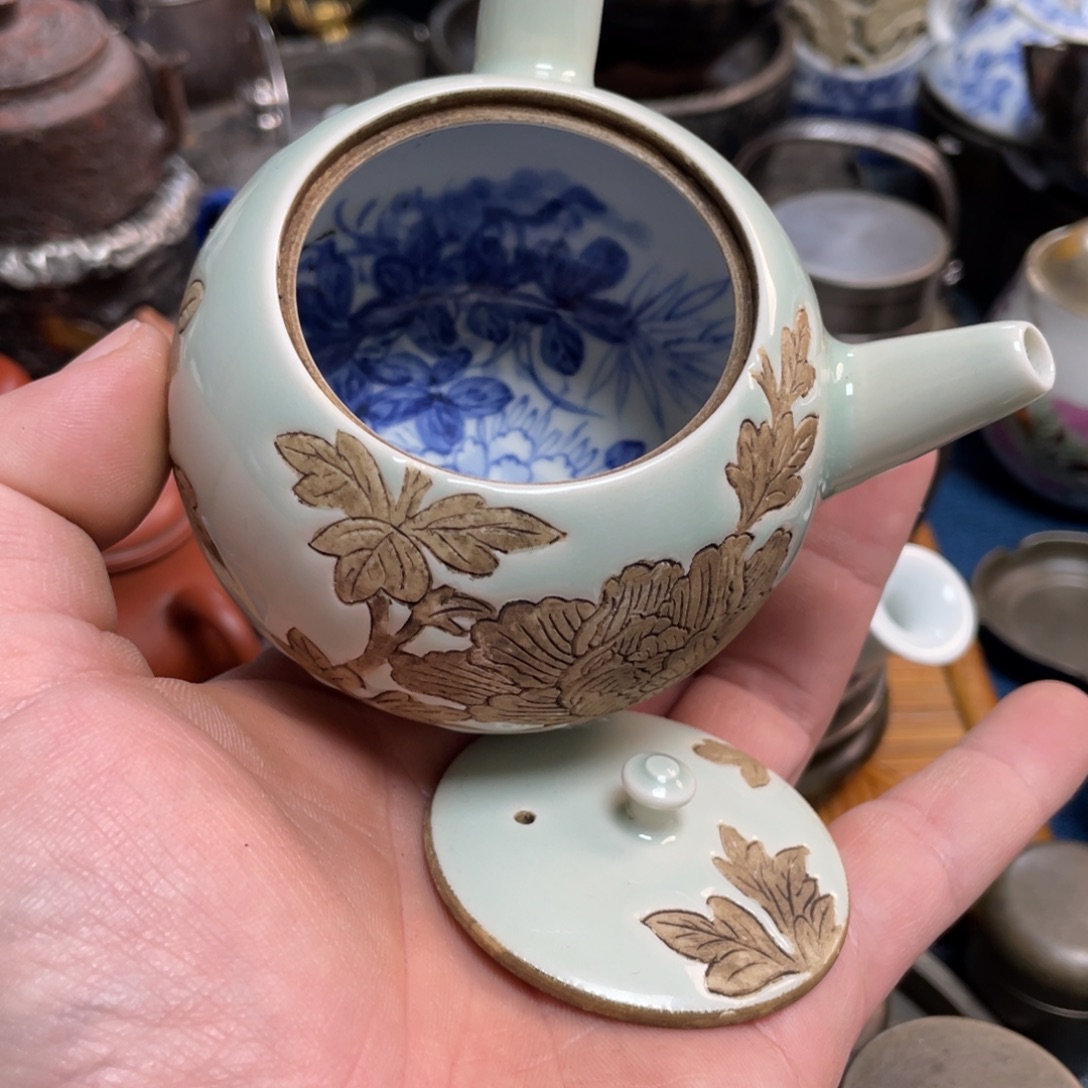 我***天核桃两个球核桃两个球茶壶