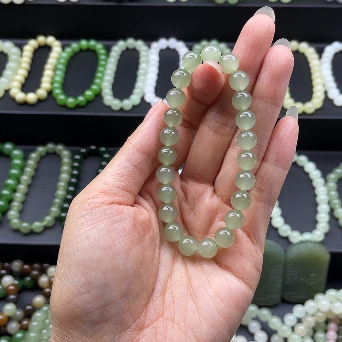 和田玉未镶嵌手链