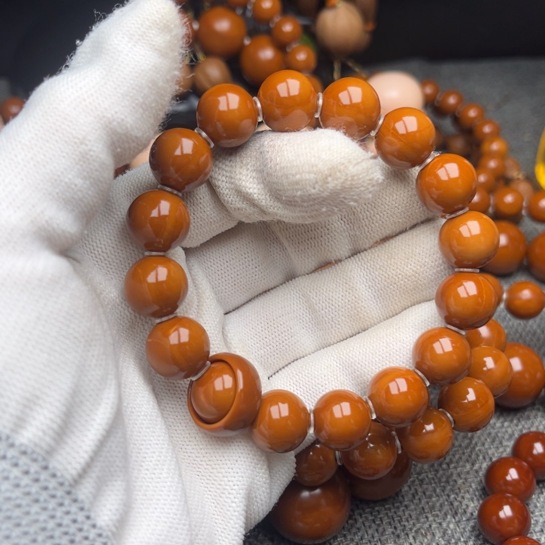 橄榄核手串/手链绽****花1.3全品轻微色差