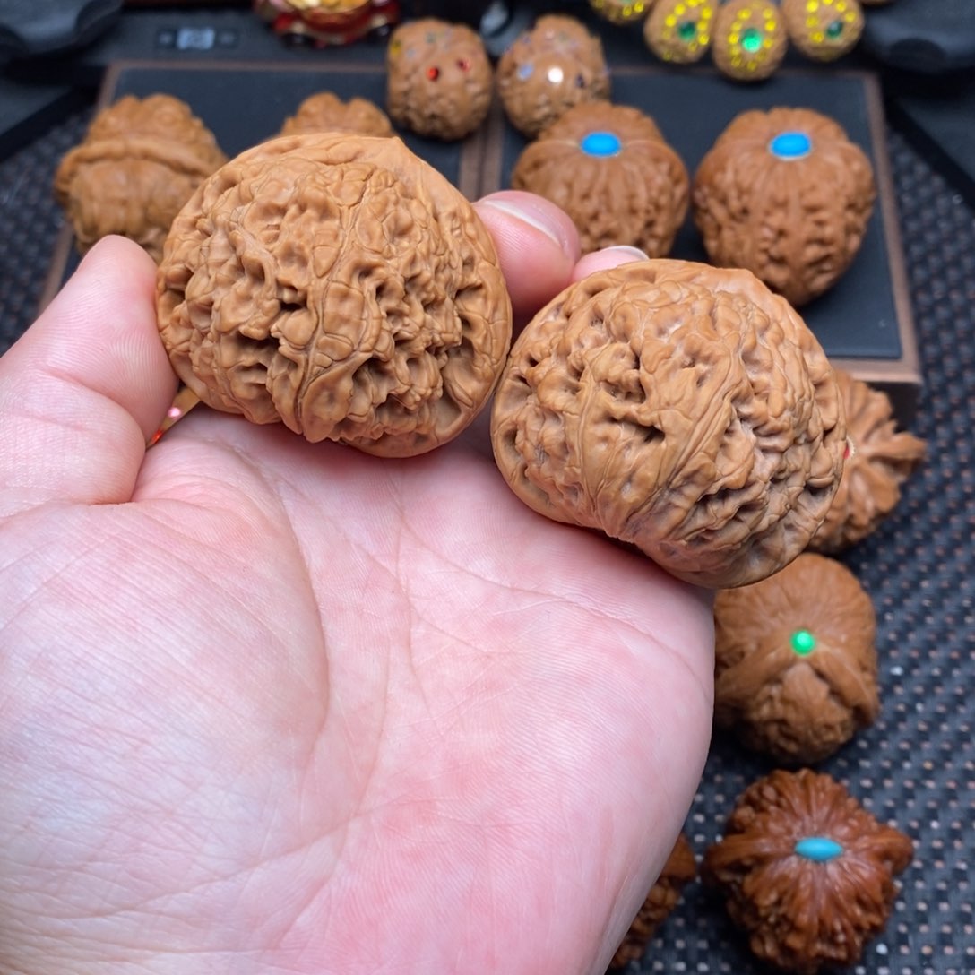 文玩核桃把件肉球大水龙49尺天花板