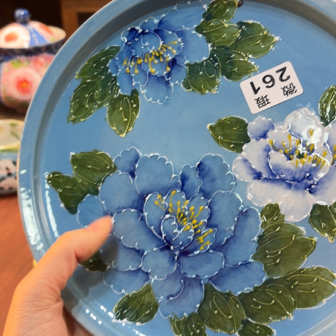 景德镇手绘高温釉下彩陶瓷茶具
