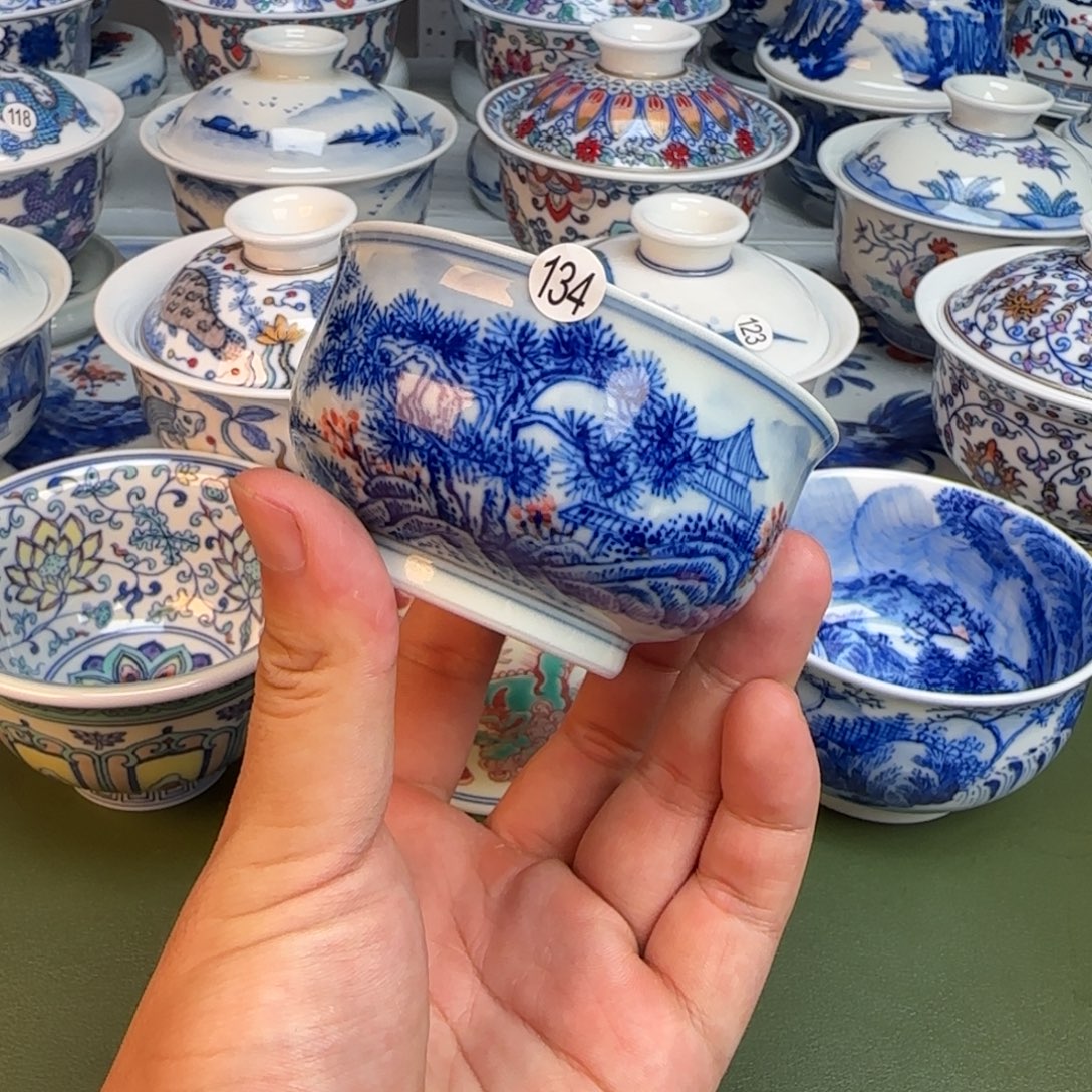 彦祖纯手工手绘茶具134