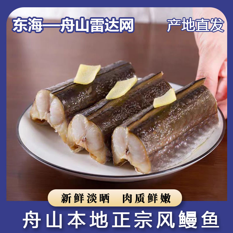 舟山风鳗鱼段风干鳗鱼鳗筒咸鱼咸淡适中加热冷冻