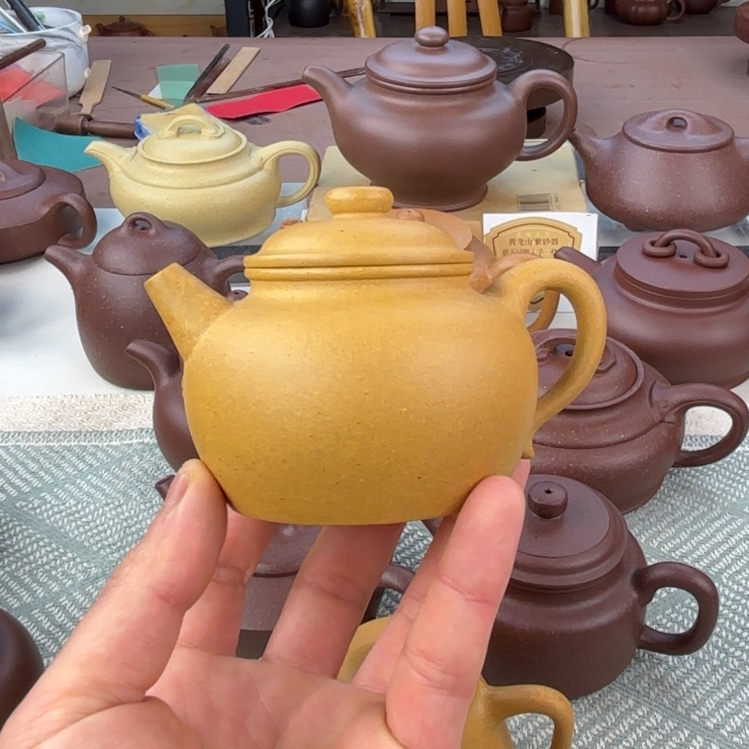 紫砂茶壶江***菜大彬圈钮 段泥 180cc 半手工