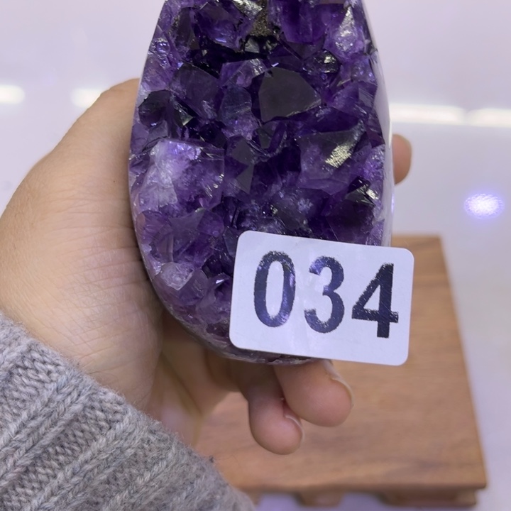 紫晶摆件未镶嵌水晶