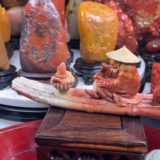 寿山石照**间小摆件非常好看