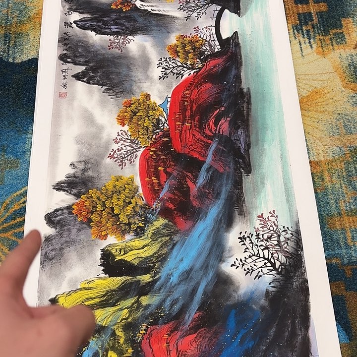 国画苏珊老师展览原作