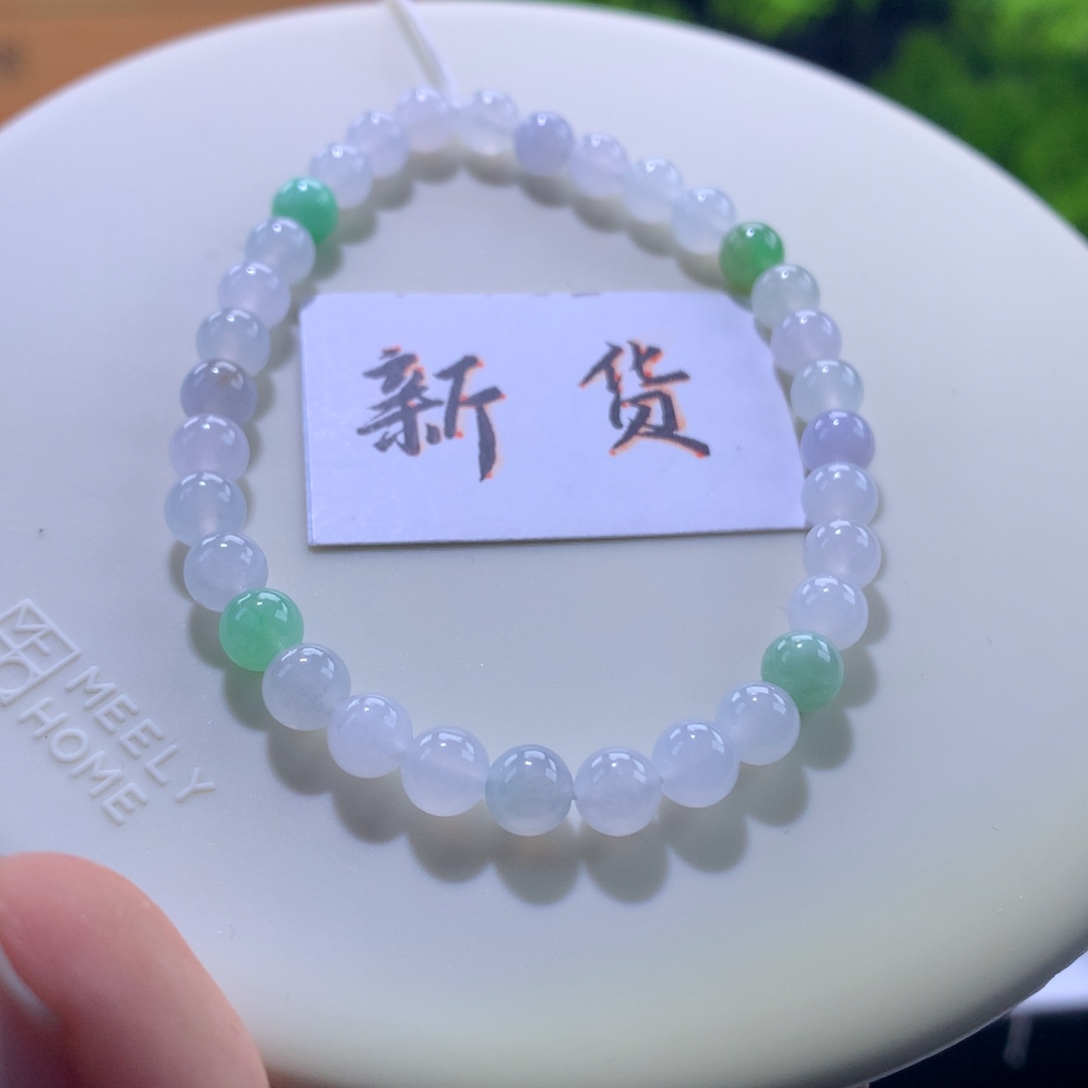 翡翠未镶嵌手链卡5.6