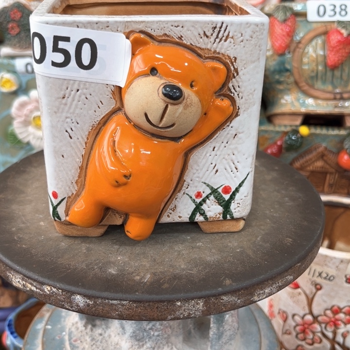 紫砂花盆粗陶材质多肉花盆