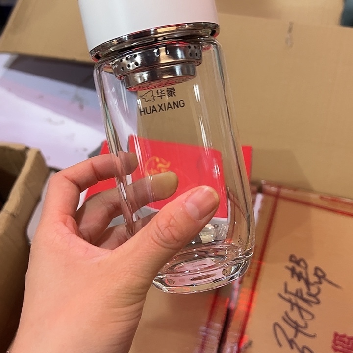 华象单层烫手玻璃杯3503502293-5白色