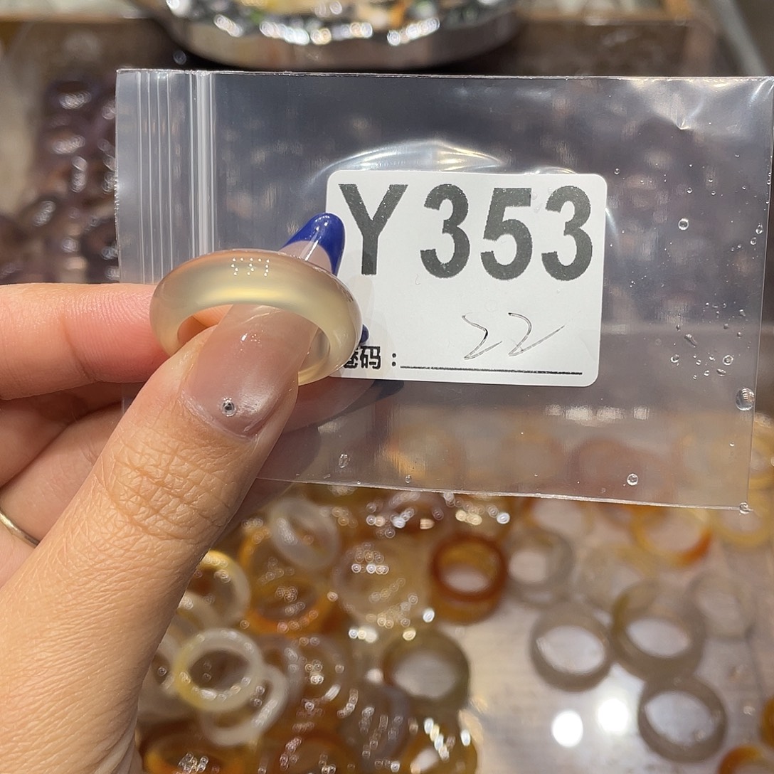 玛瑙/玉髓未镶嵌戒指353