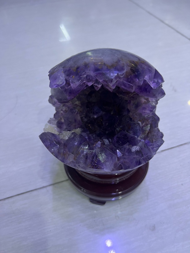 天然水晶全抛钛晶大开口笑非常新货美货