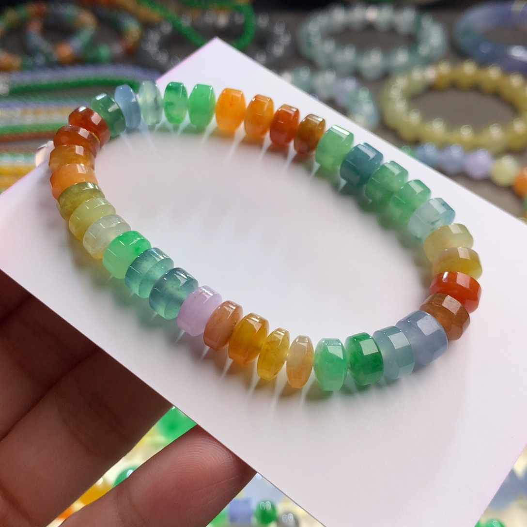 未镶嵌手链翡翠卡7.5