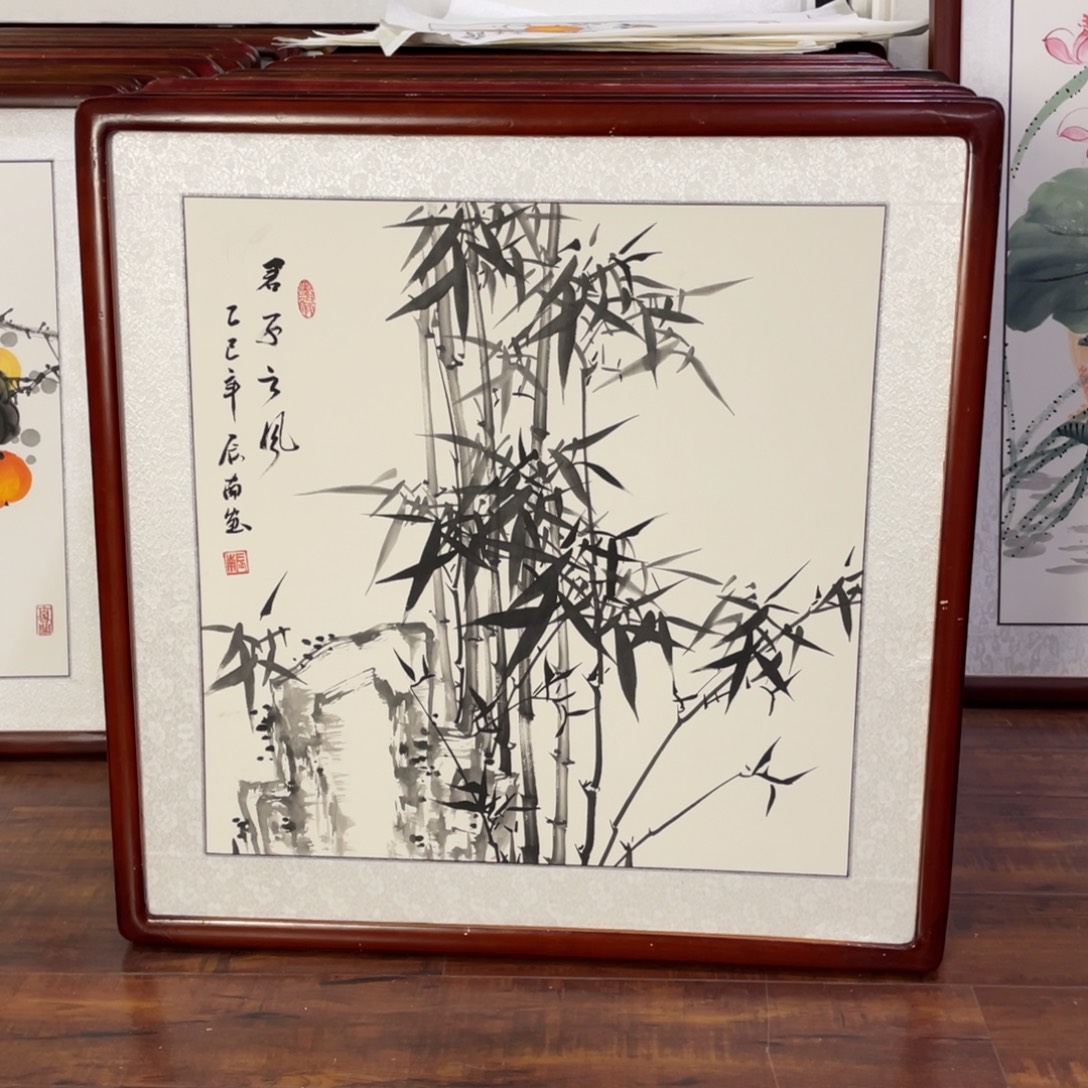 国画带框尺寸63*63厘米