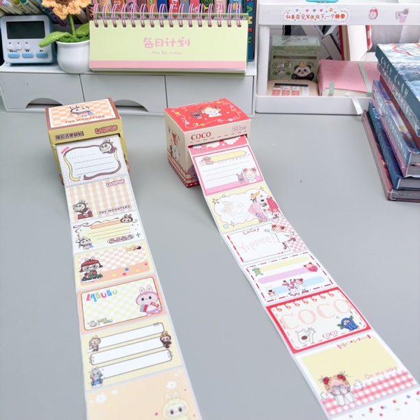 3192【2盒卡卡酱+拉布布】抽拉式便利贴高颜值全粘式每盒256枚