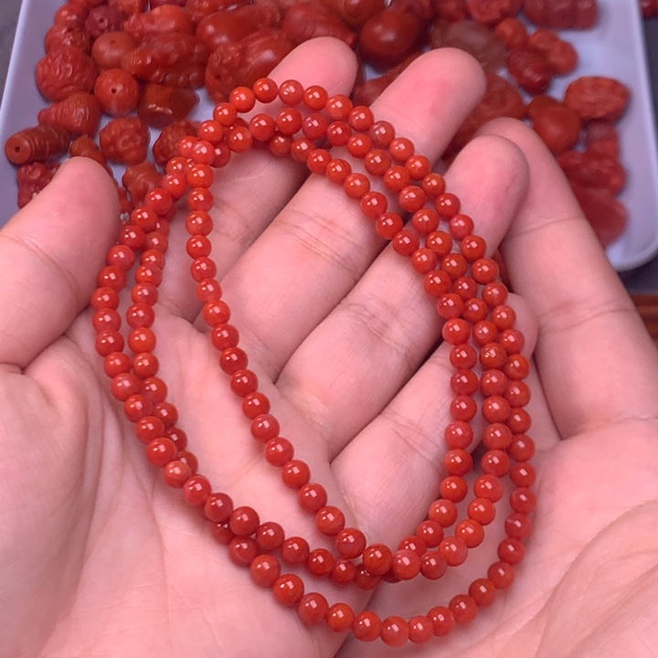 【闪购商品】未镶嵌配饰卡4毫米➕南红玛瑙