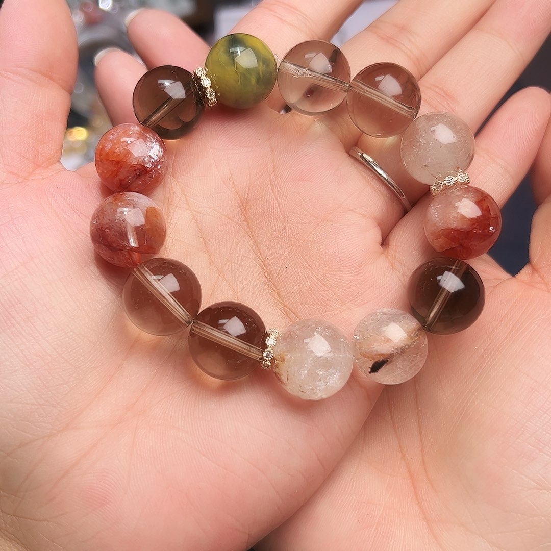 未镶嵌手链水晶高货多宝水晶15毫米37号