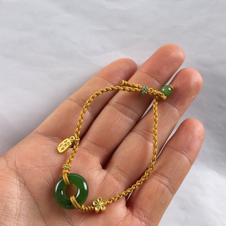 合金手链和田玉（碧玉）