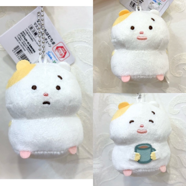 日版正品san-x小仓鼠棉花糖兔烤焦面包忧伤马戏毛绒挂件公仔手玉