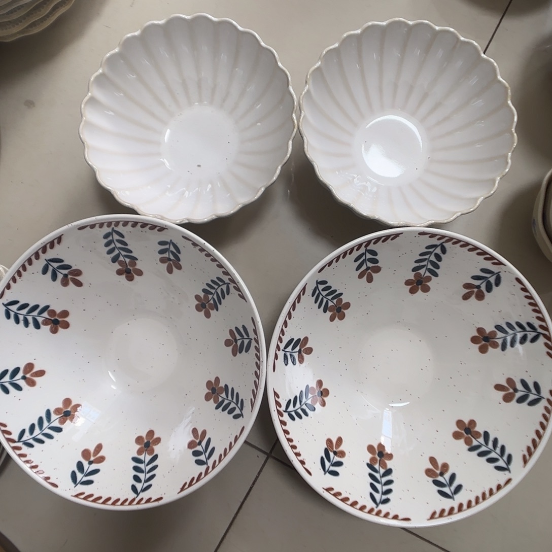 瓷片瑕疵特价陶瓷面碗