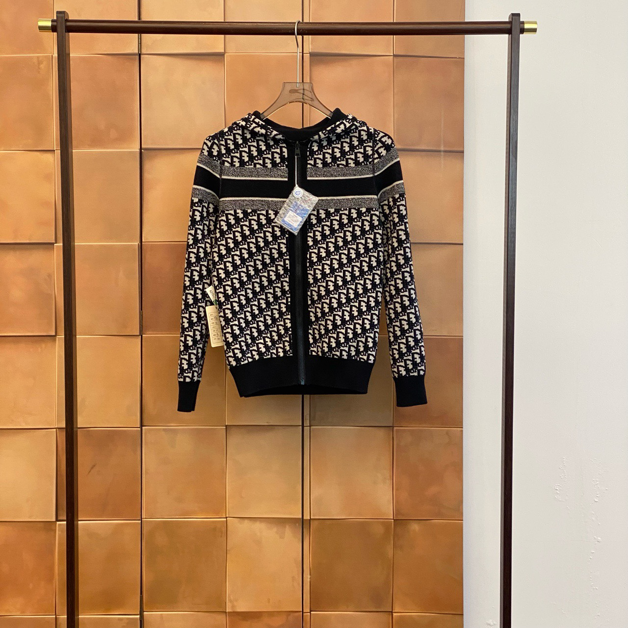 Dior 爆款老花满印字母logo双面穿羊绒外套/34码/99新/27951