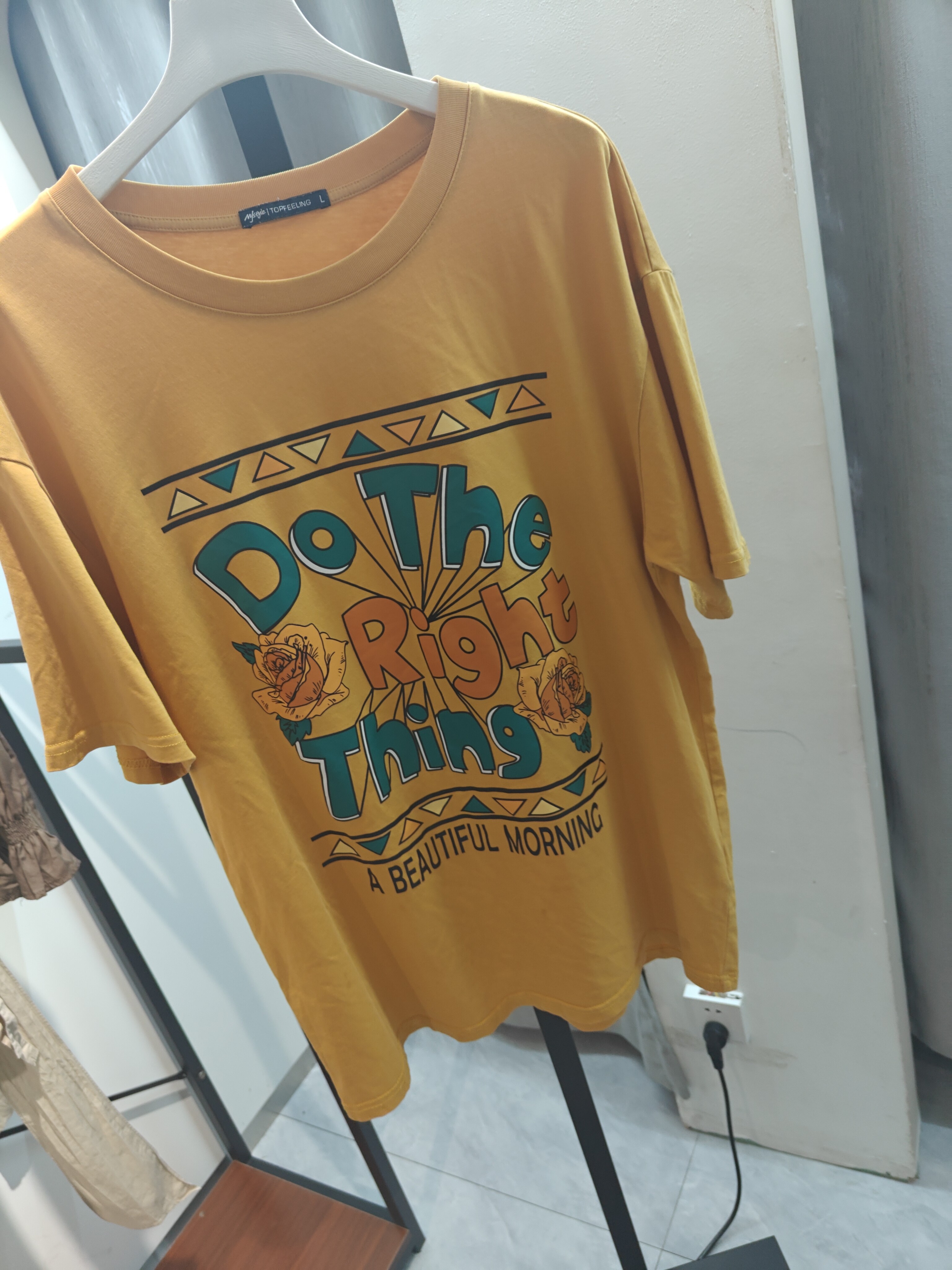 230黄色大码半袖  默认微瑕无运费险