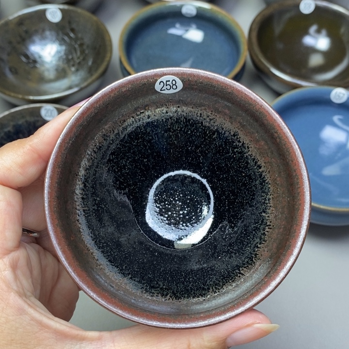 茶盏建窑建盏磨底柴烧主人杯