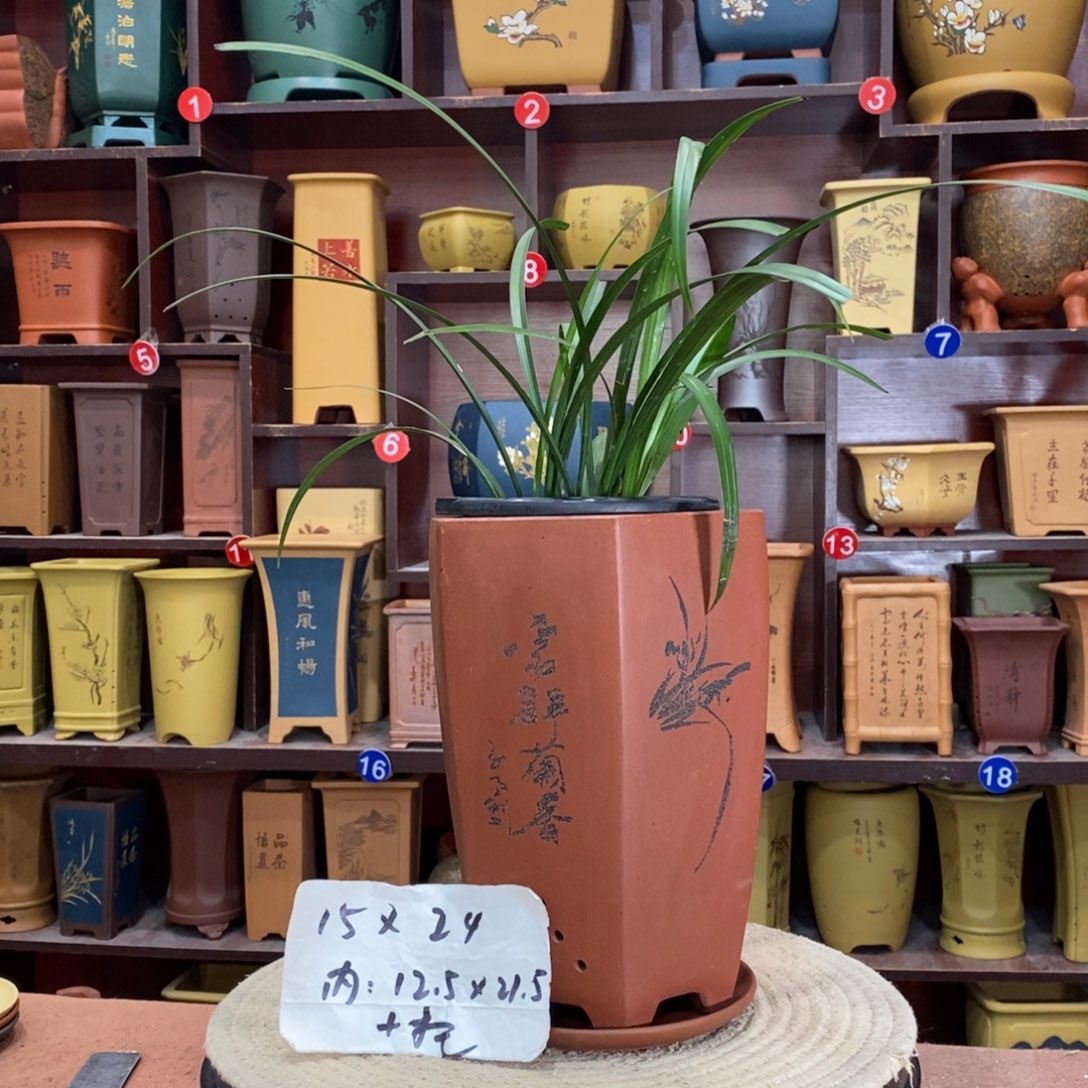 紫砂艺术紫砂花盆