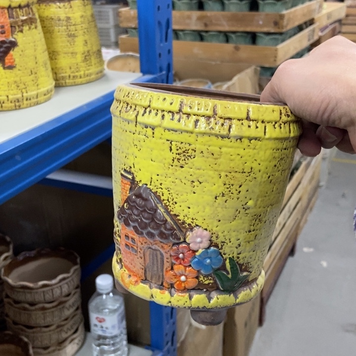 陶瓷花盆单场满9.9发12.5*15