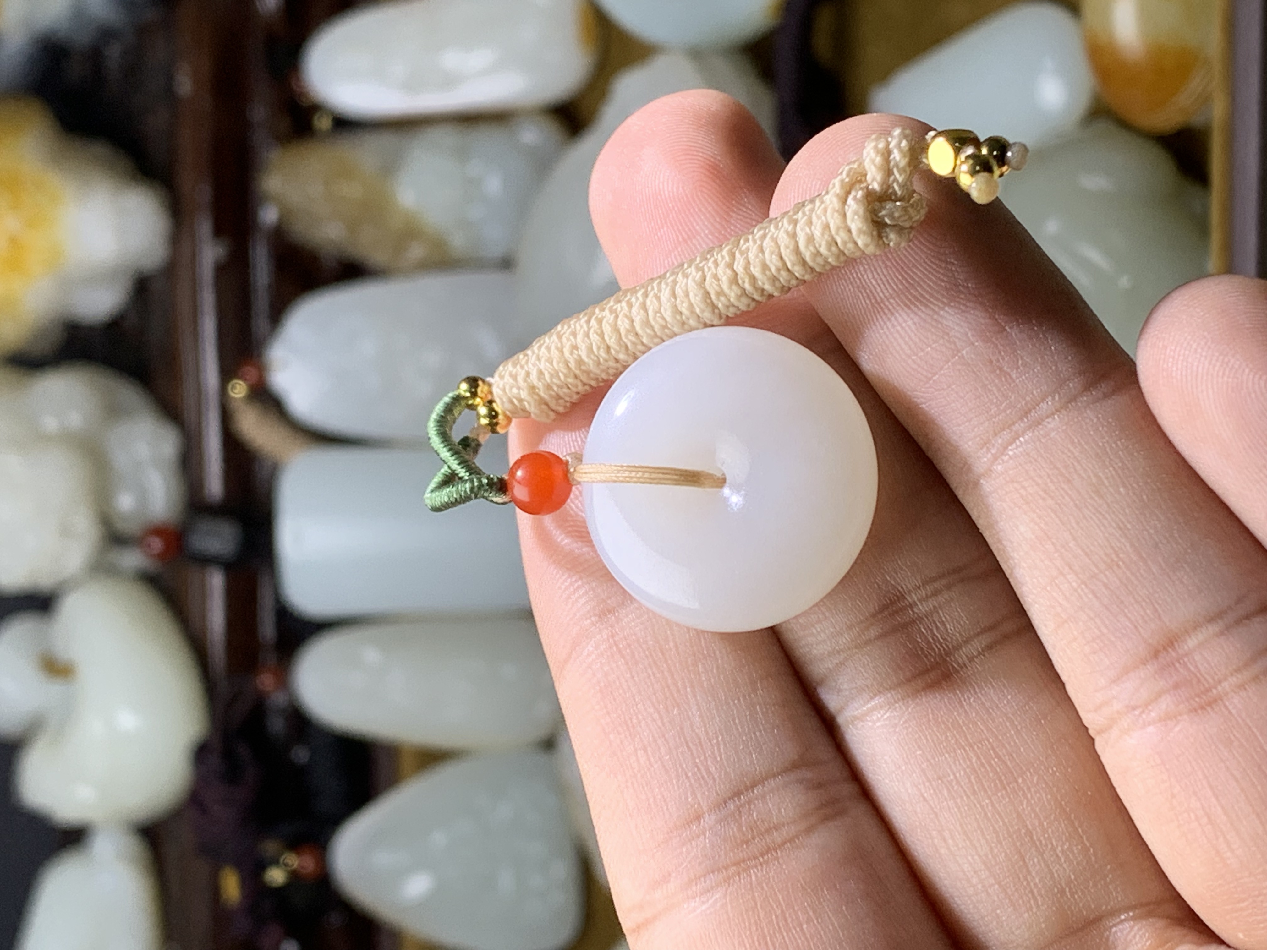 平安扣。直径约23MM附国检证书。多样性发其一