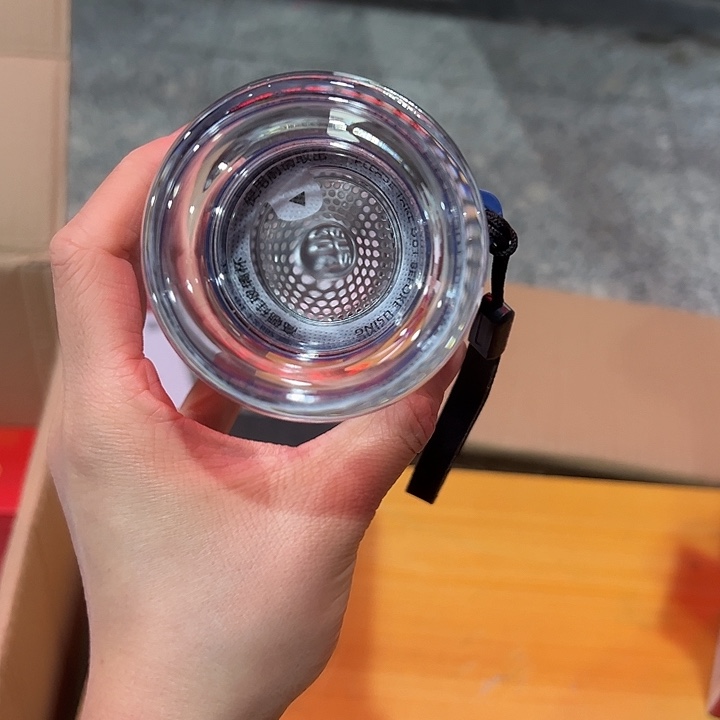 富玻璃杯玻璃杯茶水分离杯玻璃杯颜色随机