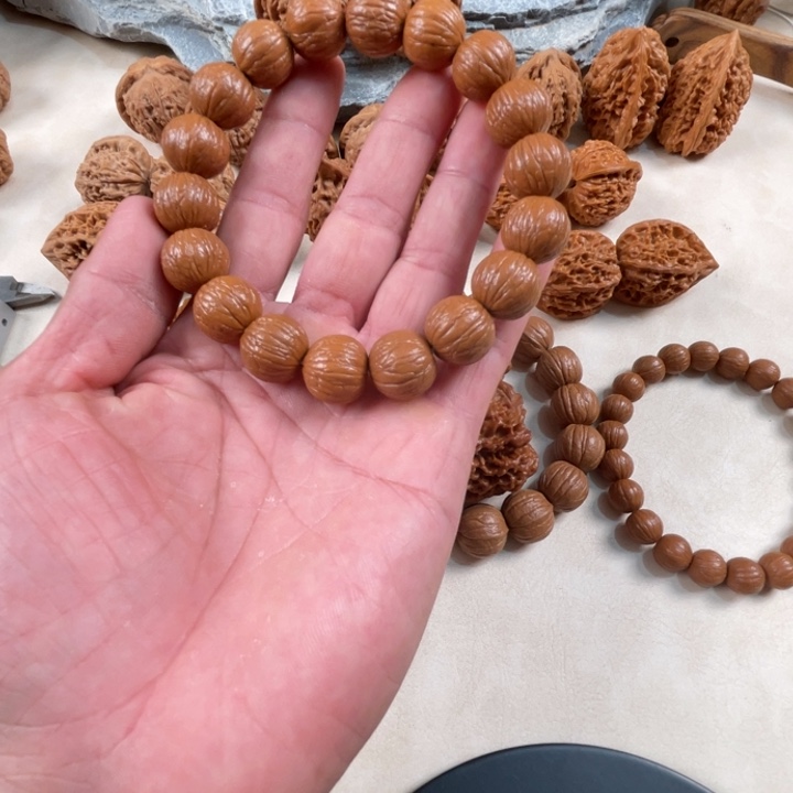 猴头核桃吊坠三维同尺聚宝盆15