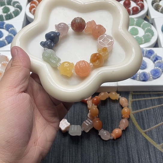 石英质玉（非洲翠）合金时尚简约精美大方