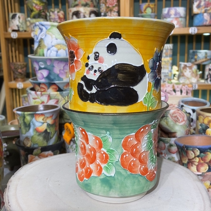 红陶景德镇艺术手绘作品