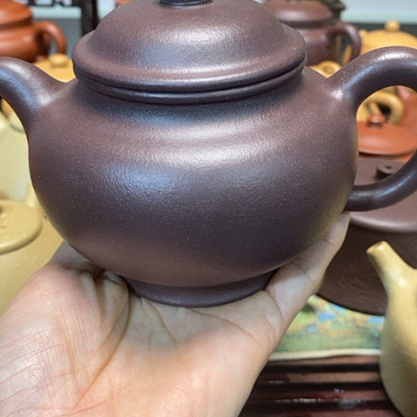 【闪购商品】紫砂茶壶天青泥半手工400毫升