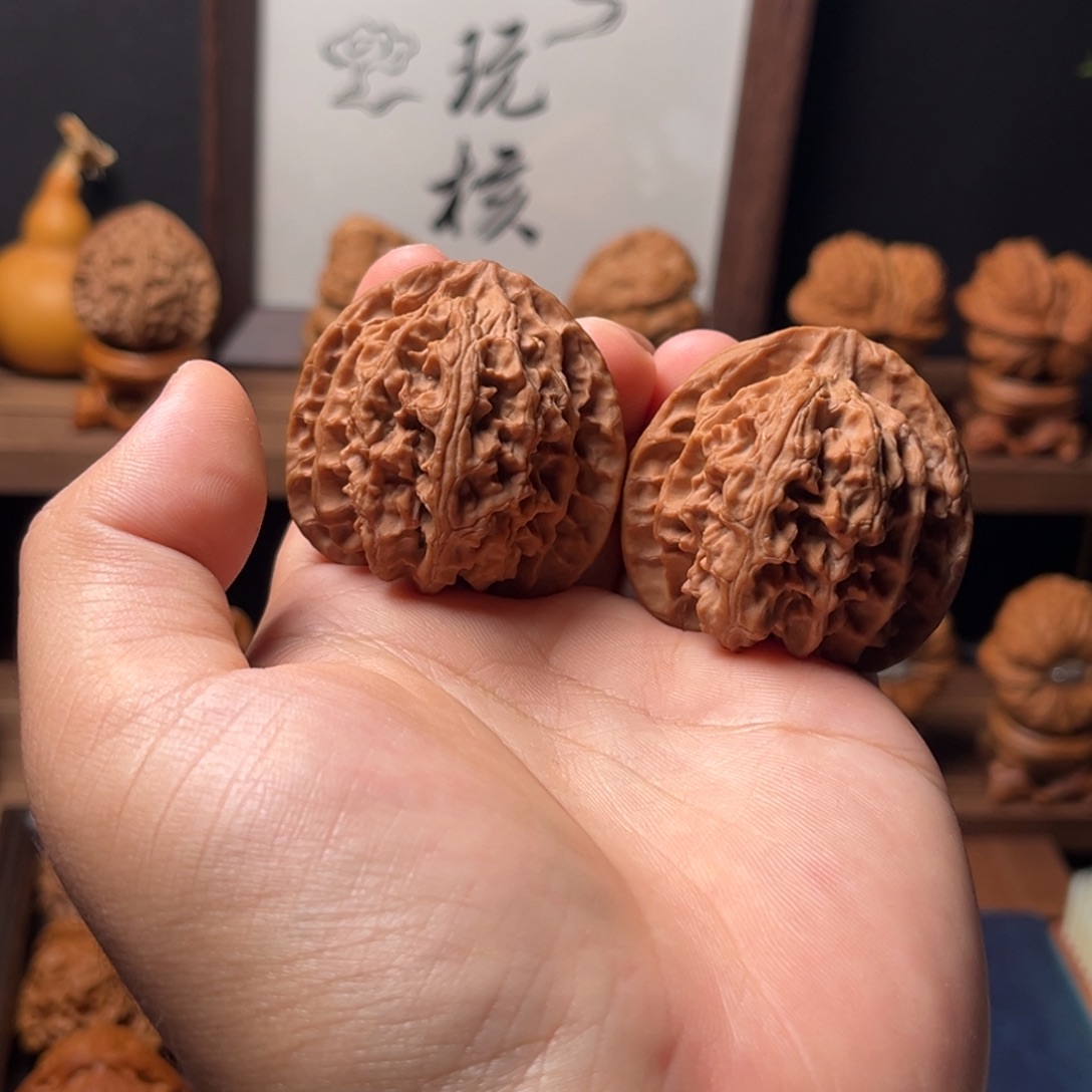 核桃44mm全品红皮苹果圆