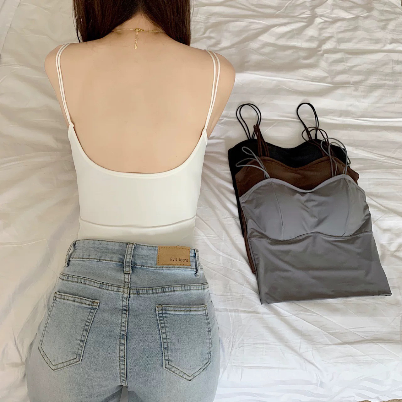 三七冰冰后背U背可拆卸吊带背心内衣