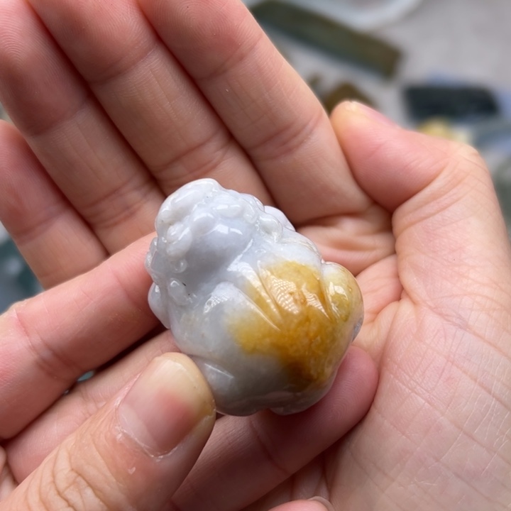 翡翠颈饰未镶嵌貔貅