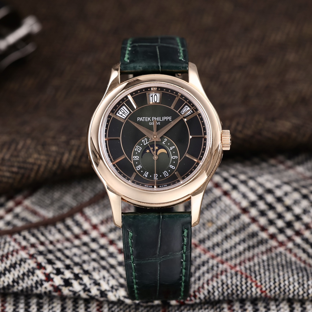 95新 Patek Philippe/百达翡丽 5205R新款橄榄绿 40mm 2022年保卡
