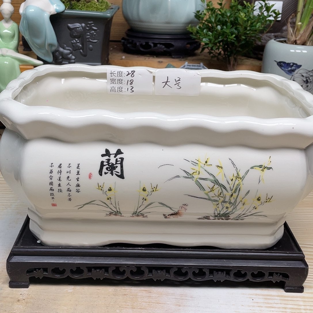 紫砂花盆陶瓷艺术花盆陶瓷