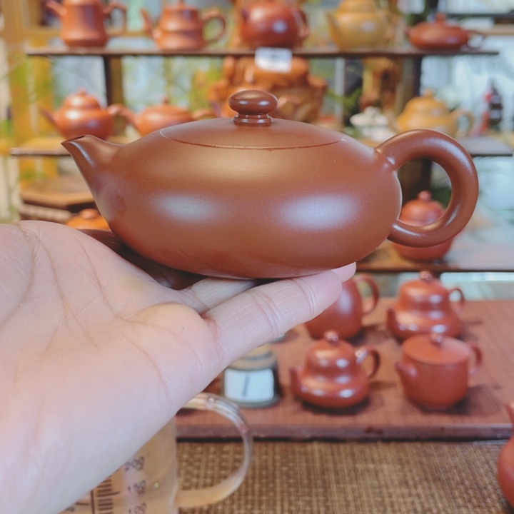 紫砂茶壶追****拉潮州手工手拉壶