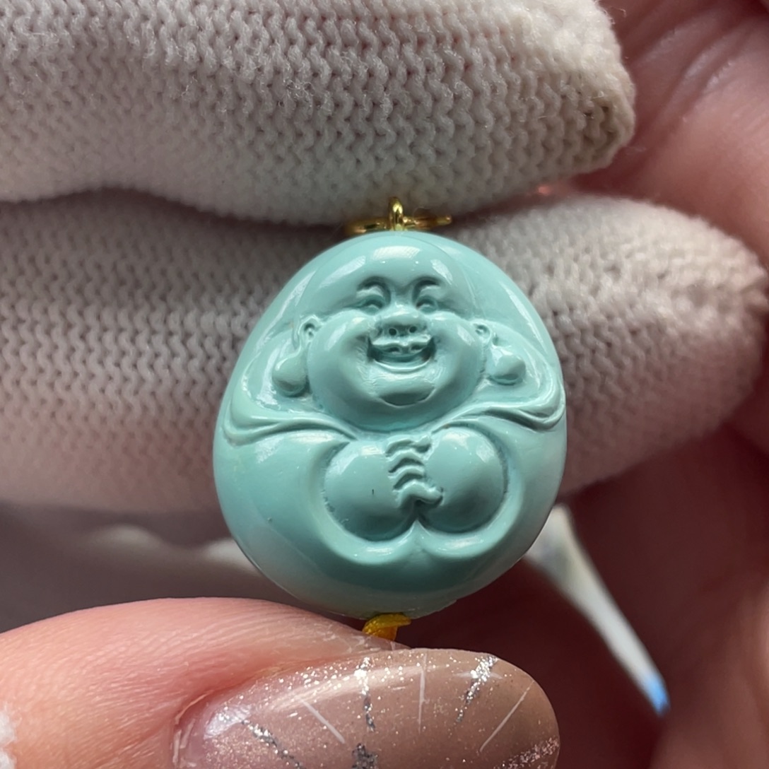 绿松石未镶嵌挂件