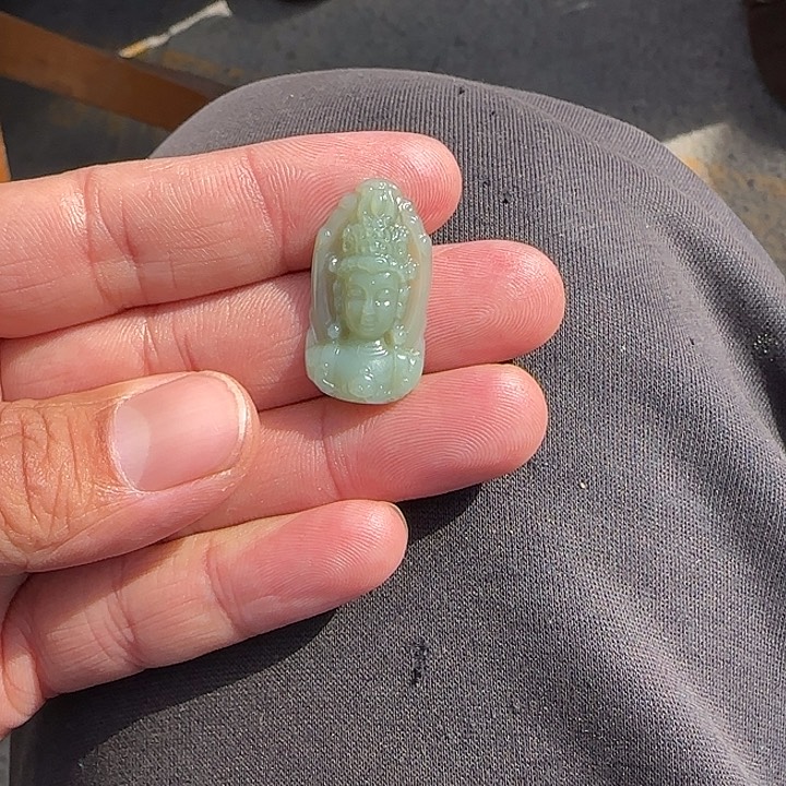 和田玉（碧玉）颈饰未镶嵌