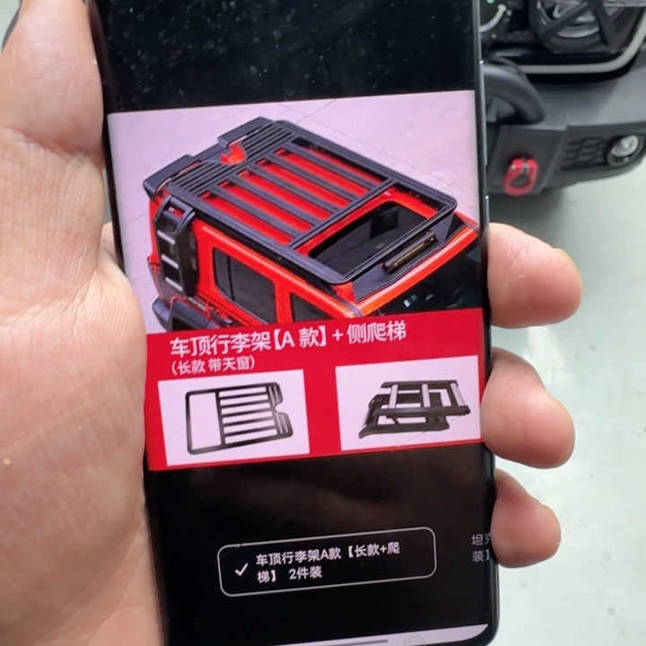 一****人长款行李架 ➕折叠爬梯